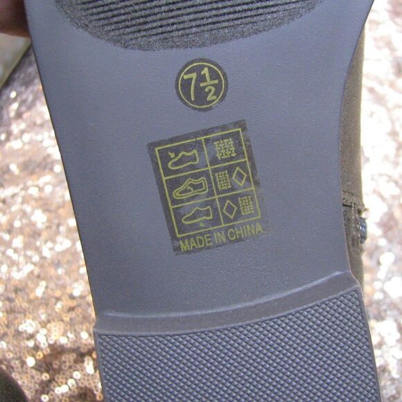 NIB Journee Collection zip up moto biker boots 7.5 - Picture 4 of 10